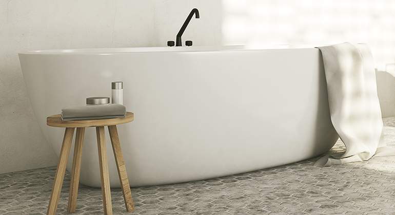 Style scandinave - baignoire - La Maison Saint Gobain