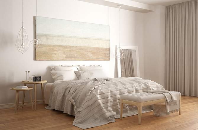 Style scandinave chambre bois - La Maison Saint Gobain