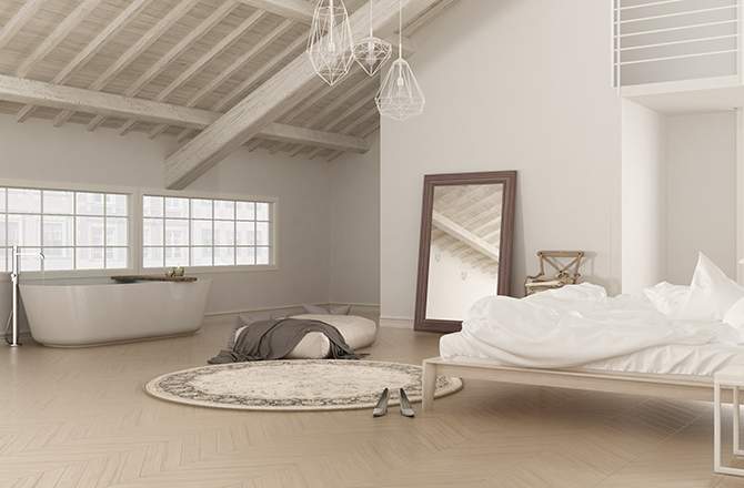 Style scandinave suite parentale - La Maison Saint-Gobain