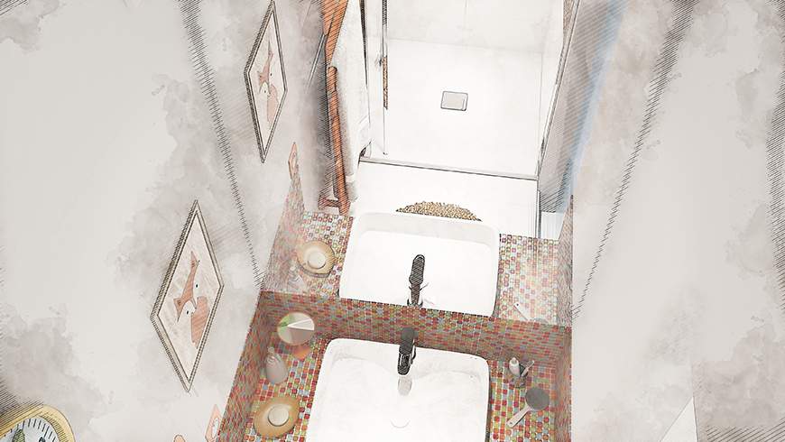 Une salle de bain pour enfant