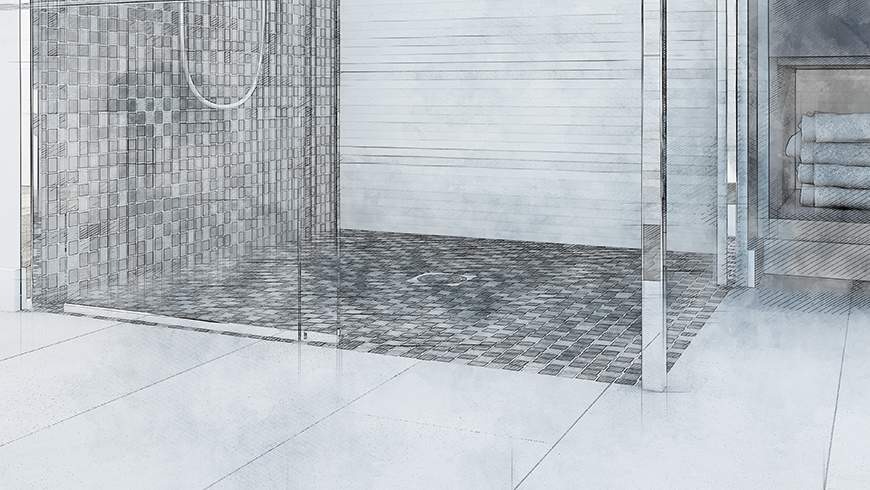 Une salle de bain familiale