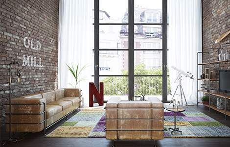 Style industriel - Salon - Saint-Gobain.fr