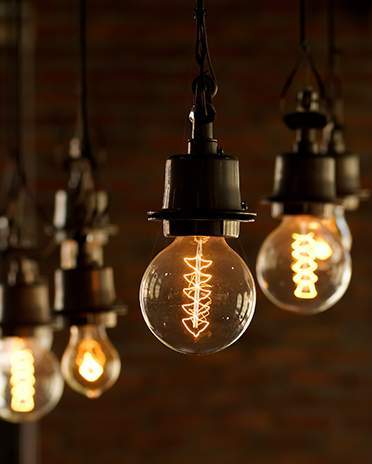 Style industriel - Lampes à incandescence - Saint-Gobain.fr