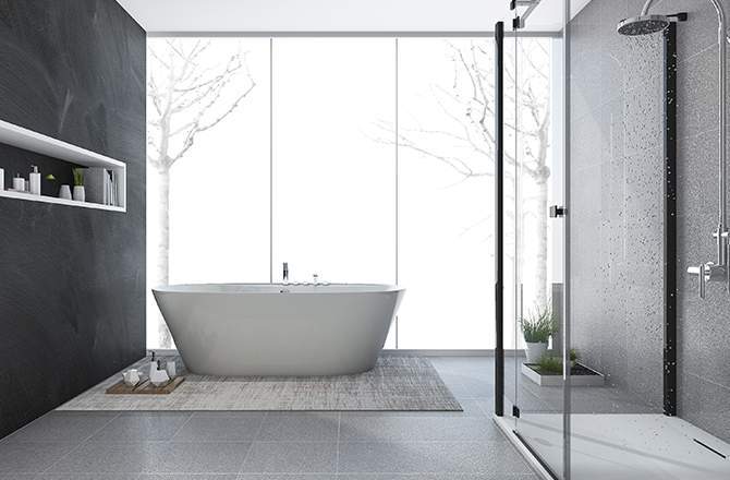 Style Moderne design salle de bain Saint-Gobain.fr