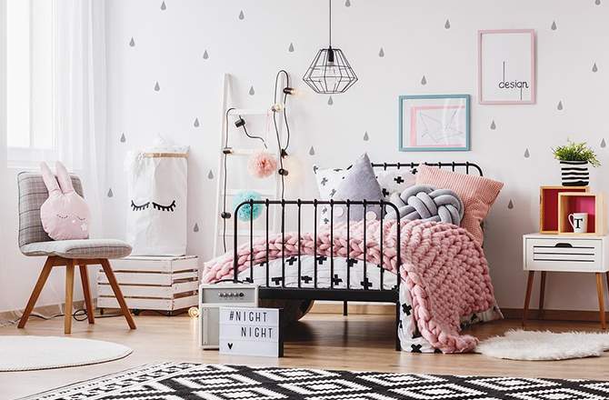 Style Pop chambre rose - Saint-Gobain.fr