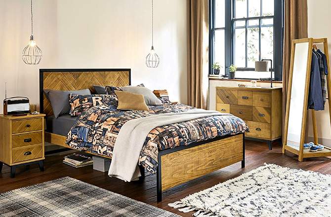 Style vintage chambre La Maison Saint-Gobain