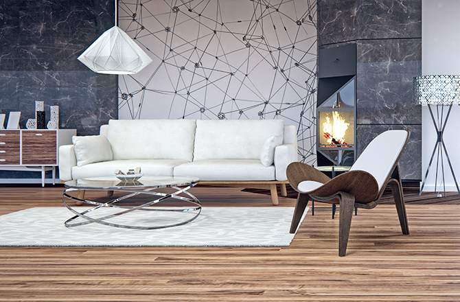 Style vintage salon La Maison Saint-Gobain