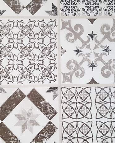 Style Campagne-chic - carreaux ciment - La Maison Saint-Gobain