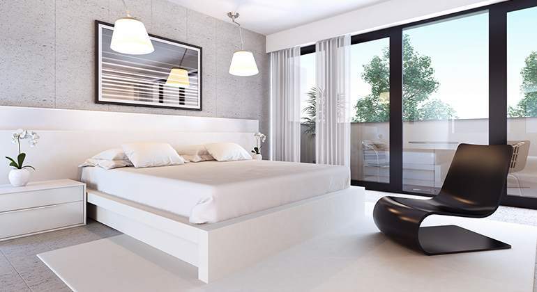 Style moderne design - séjour grandes baies vitrées- Saint-Gobain.fr