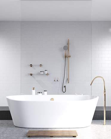 Style moderne design - salle de bain baignoire îlot  - Saint-Gobain.fr