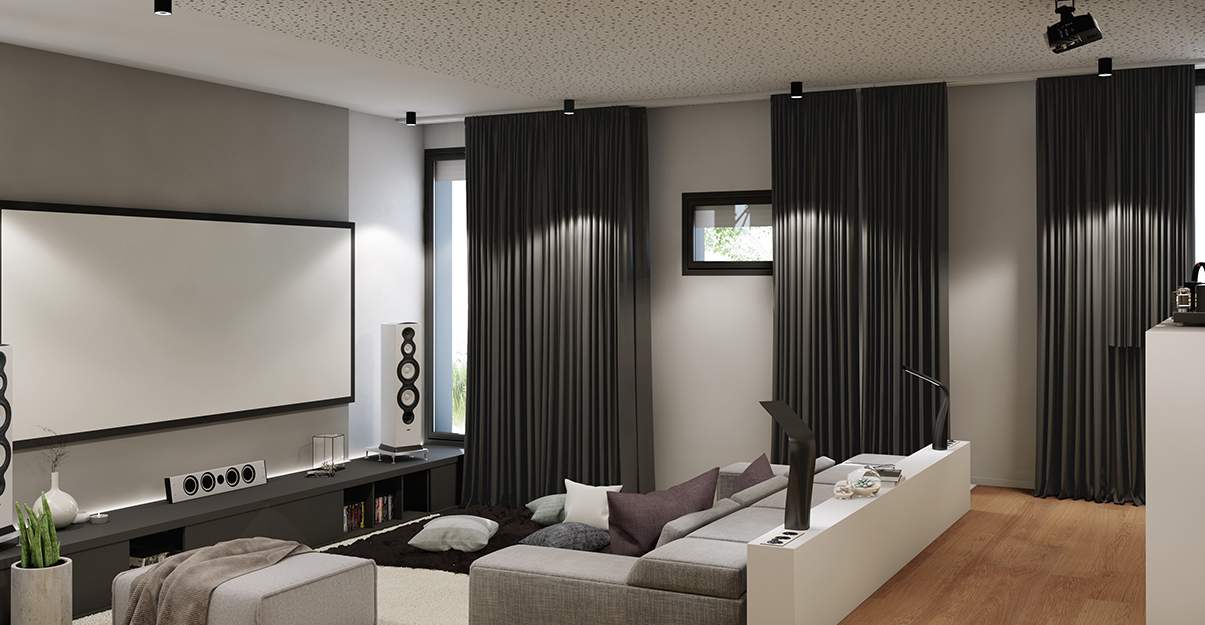 un faux-plafond acoustique