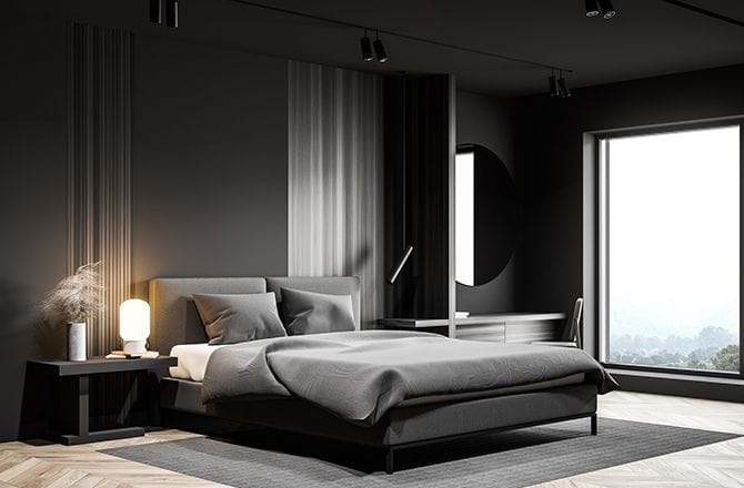 Chambre moderne anthracite