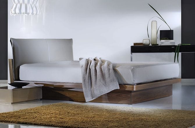 Chambre moderne bois et blanc