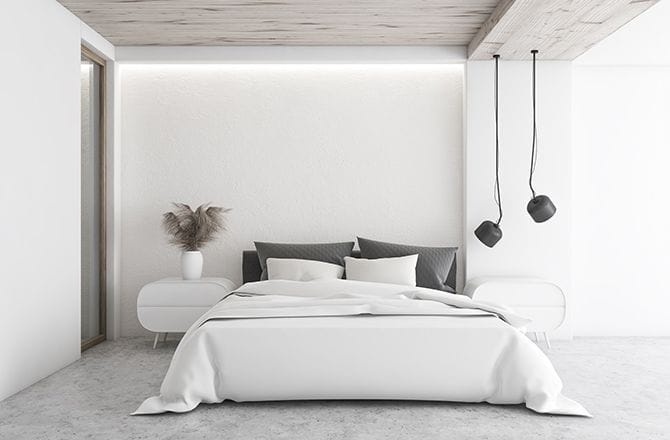Chambre moderne minimaliste