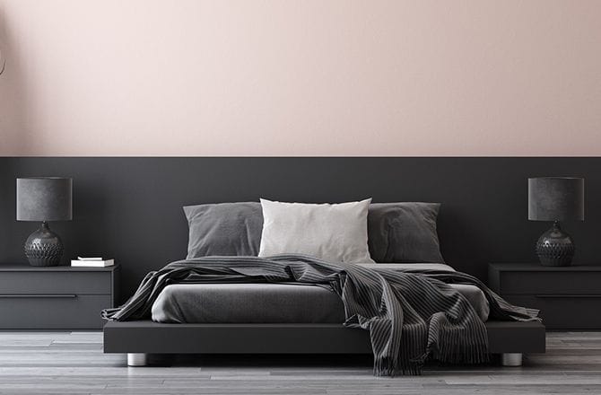 Chambre moderne rose