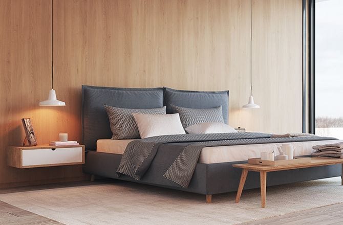 Chambre moderne suspension