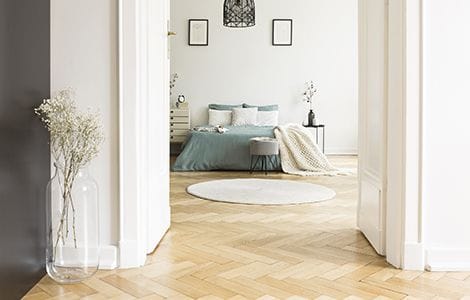 Revêtement chambre moderne : le parquet