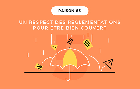 Le professionnel vous garantit les assurances nécessaires