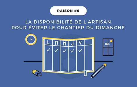 L’artisan mène votre chantier en semaine et libère votre week-end