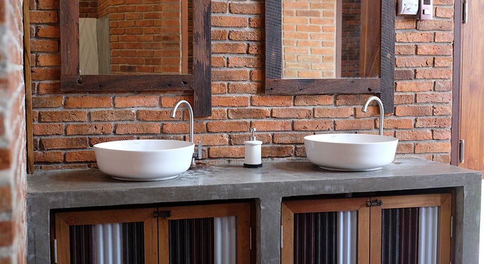 Mobilier salle de bain industrielle