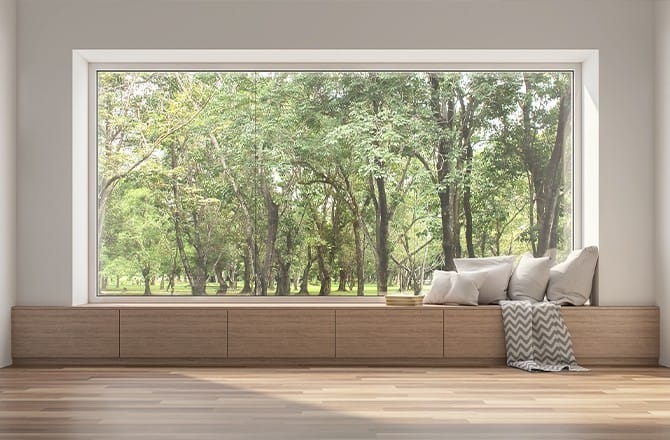 Maison exposée plein sud et masque végétal