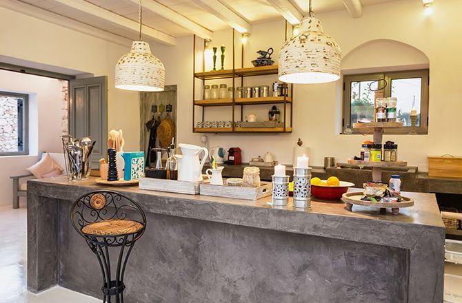 Plan de travail en tadelakt