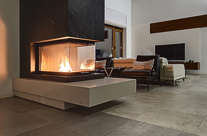 Cheminée à foyer fermé