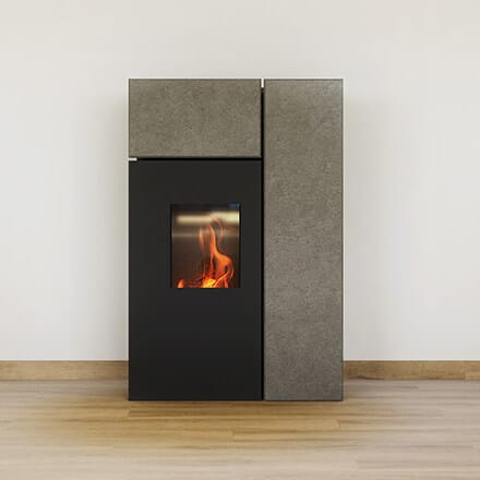 Le poêle à bois pierre et fonte