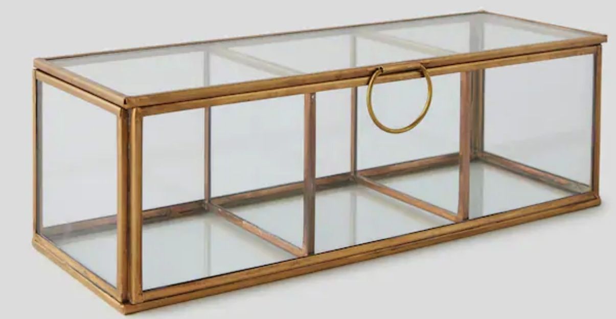 idee cadeai deco boite metal doré