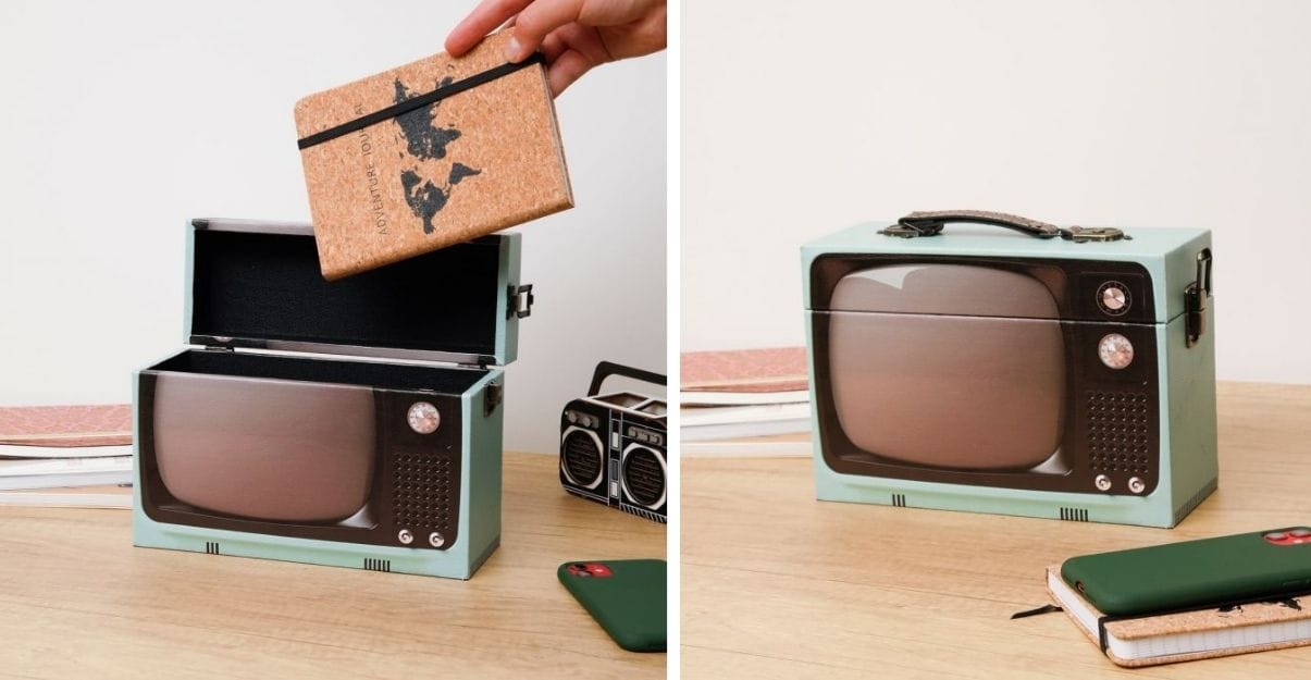 idee cadeau deco boite vintage tv