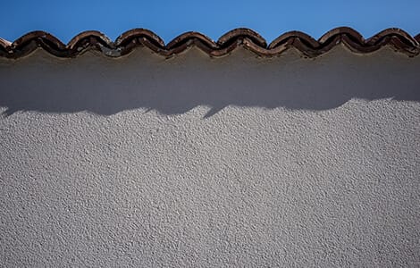 Clôture béton parpaing et crépis