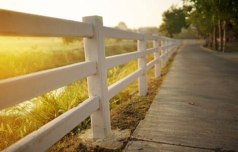 Clôture béton lisses