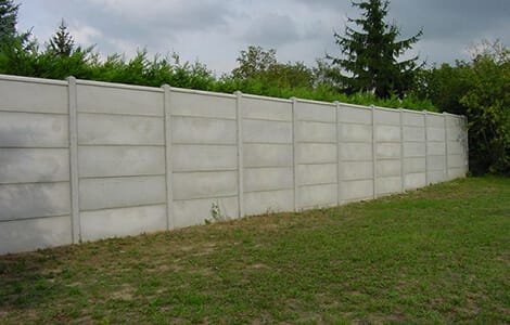 Clôture béton panneaux