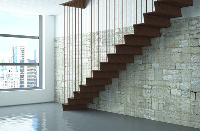 Sol en résine brillant