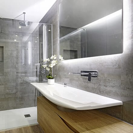 Miroir retroeclairé