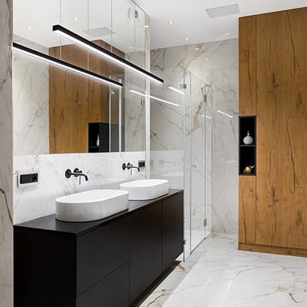  Double vasque miroir large