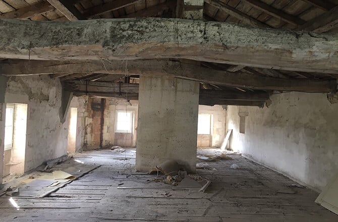 démolition cheminée aménagement combles