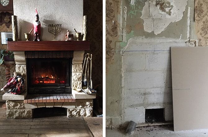 démolition cheminée pour la remplacer