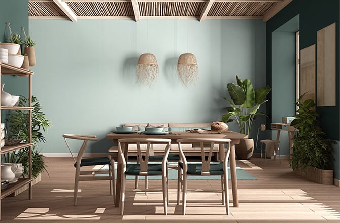 Finition pour plafond bambou