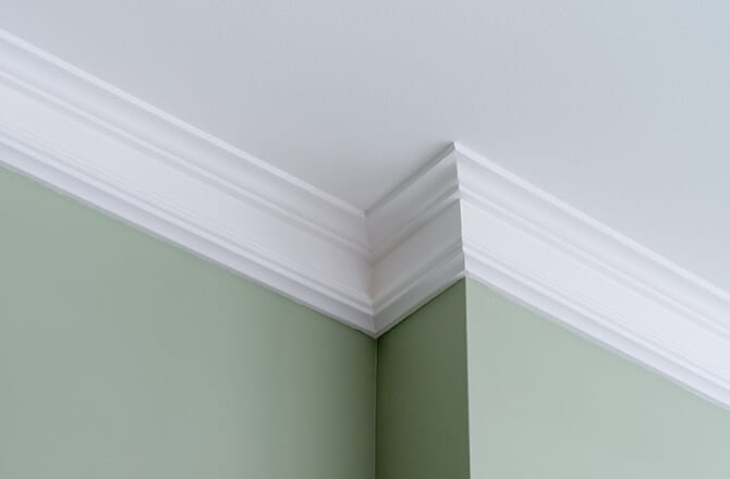 Finition pour plafond moulure