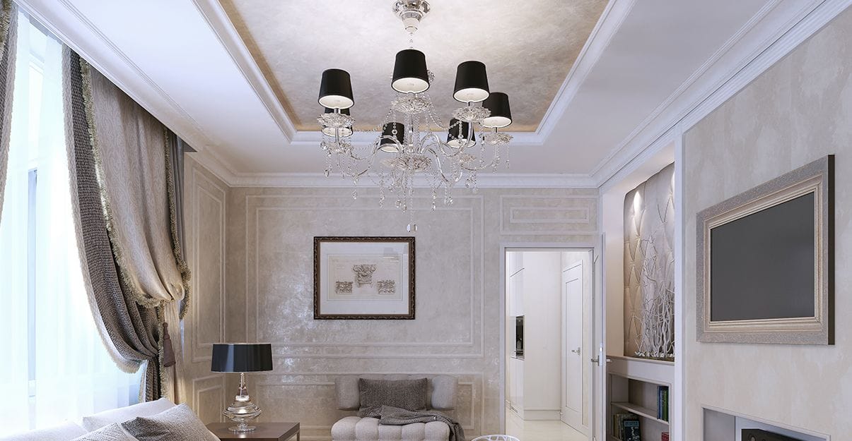 Revêtement pour plafond : stuco