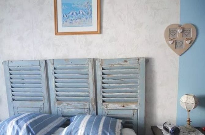 volet bois tete de lit
