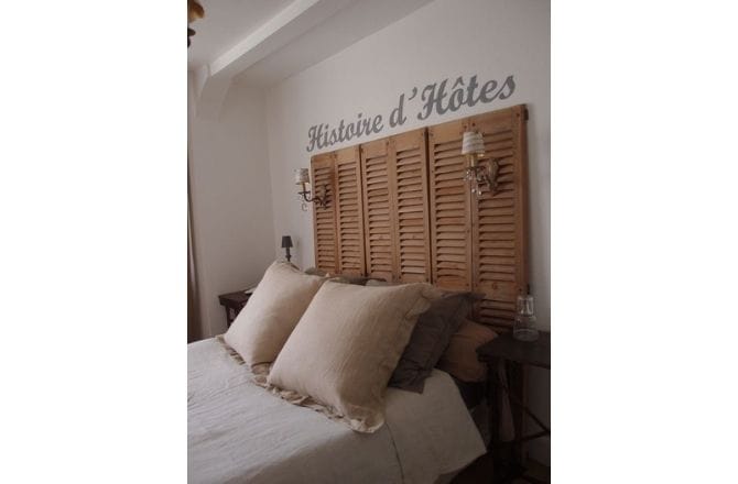 volet bois tete de lit