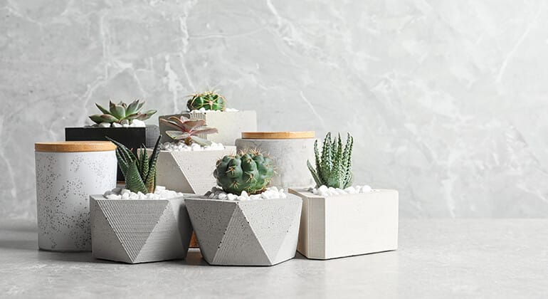 Béton décoration : objets en béton