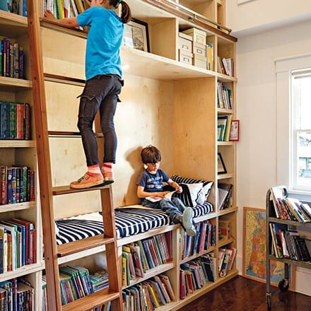 Coin lecture enfant échelle