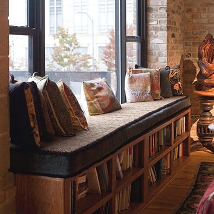 Coin lecture banquette