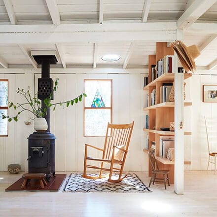 Coin lecture fauteuil bascule