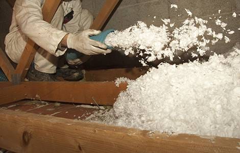 Isolation des combles perdus par soufflage