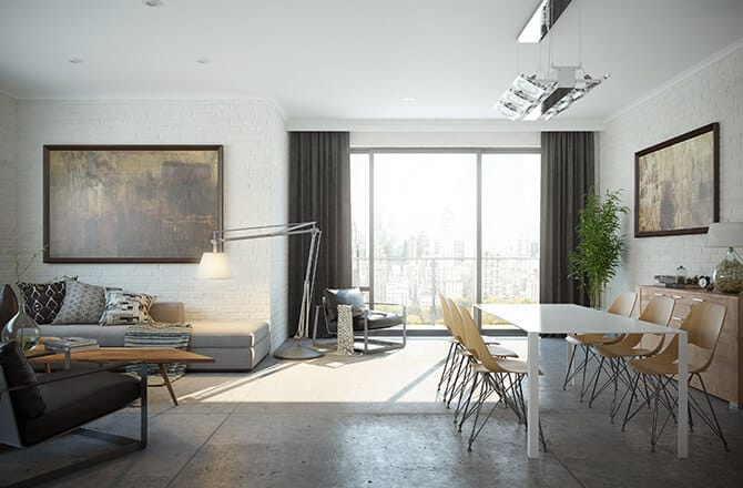 Béton décoration : un sol en dalle béton