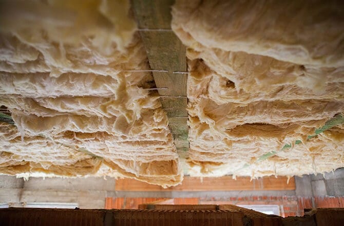 Isolation d’un plancher bois en sous face